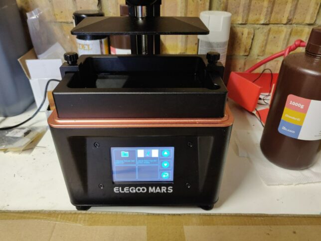 elegoo mars uv lcd resin printer