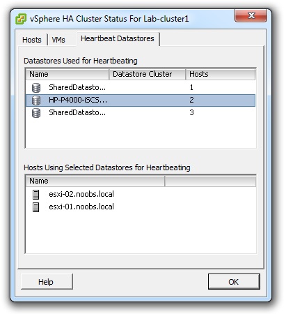 VSphere 5 & HA Heartbeat Datastores - Shogan.tech