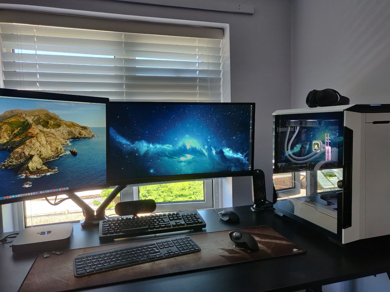 remote working desk setup